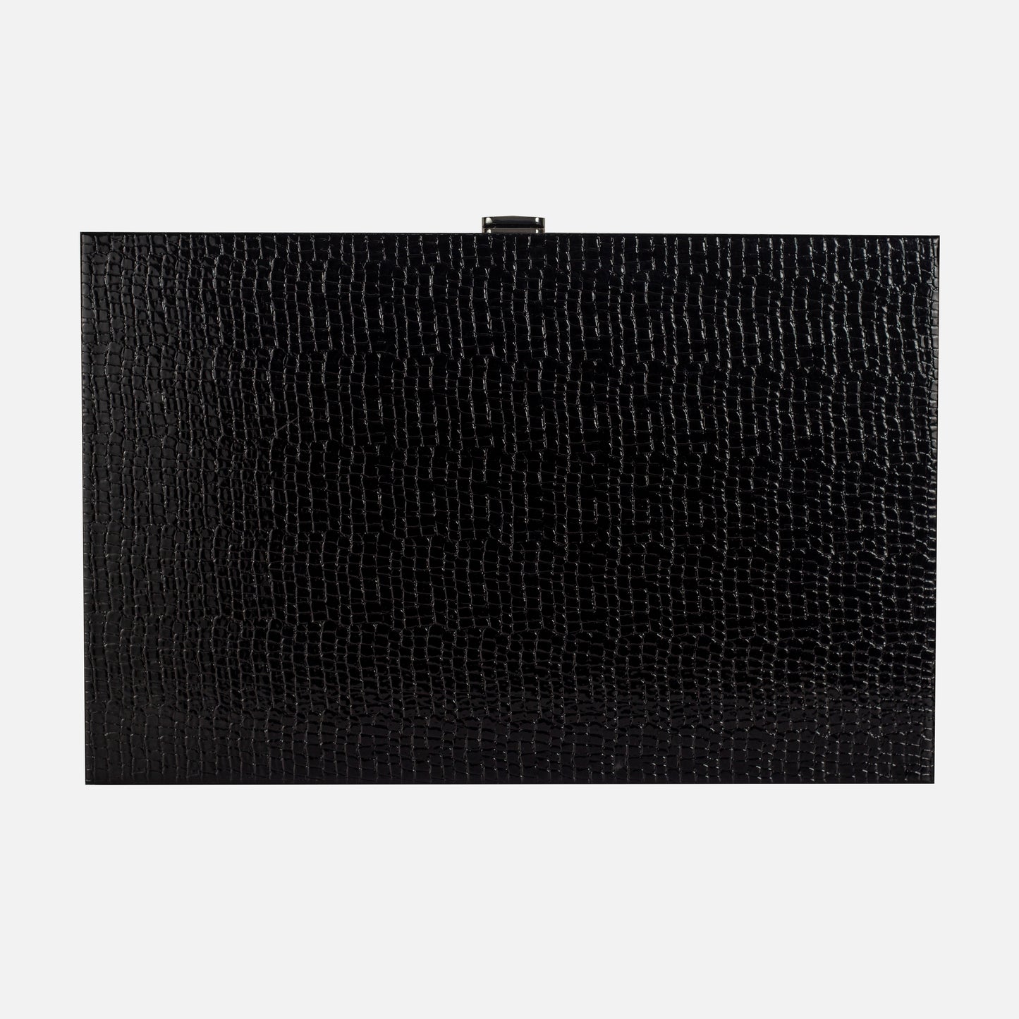 Jet Black Alligator Wooden Backgammon