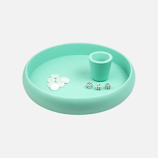 Turquoise Dice Tray