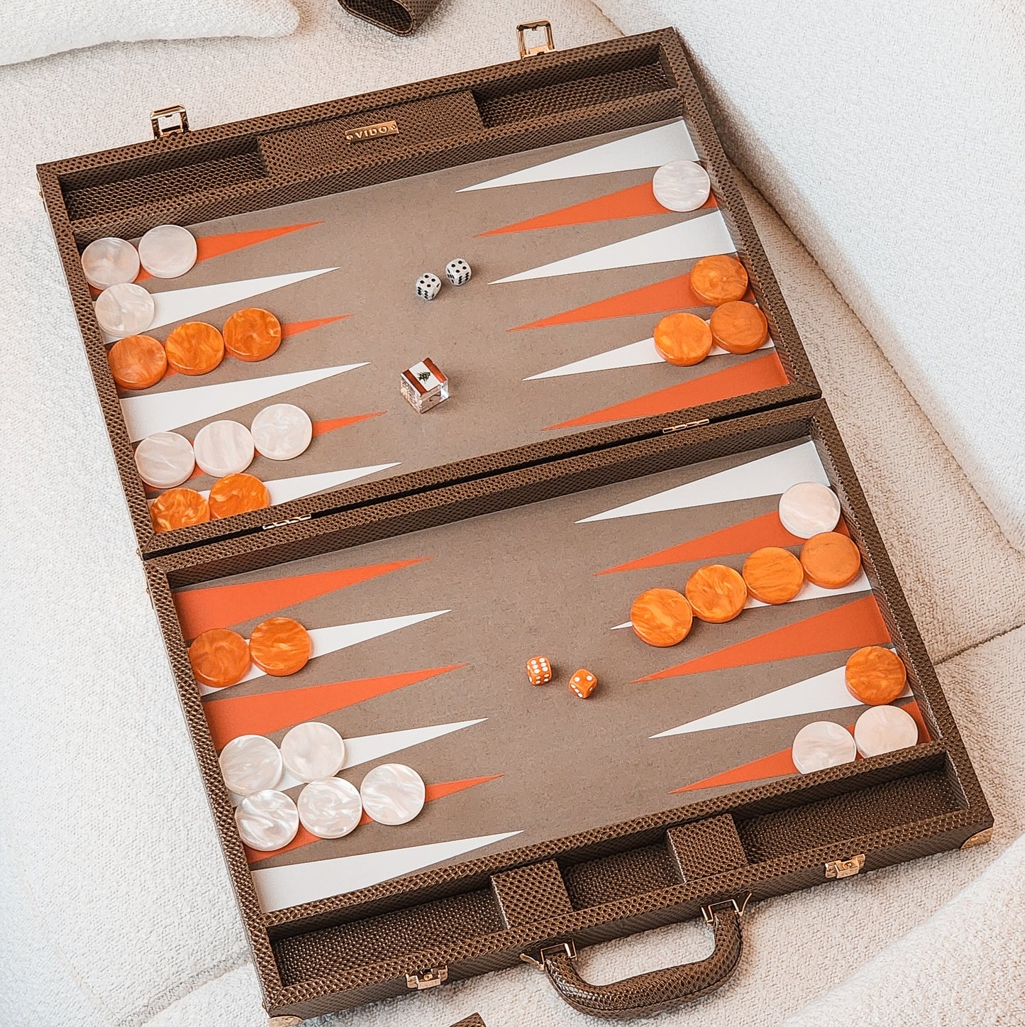 Brown Snake Large Backgammon