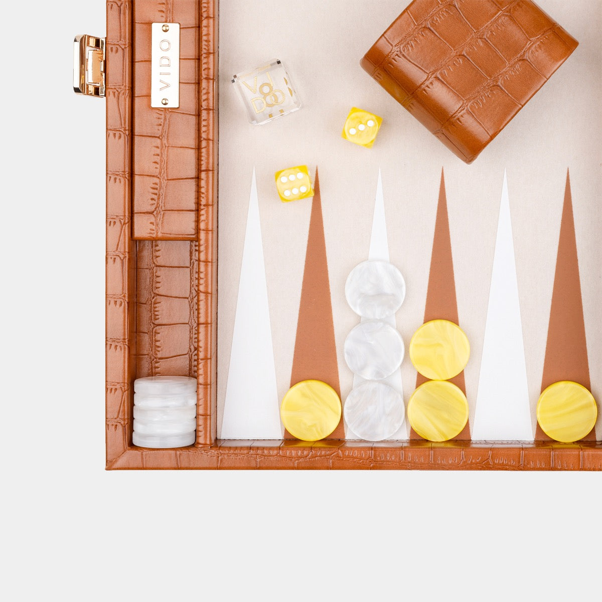 Chestnut Alligator Medium Backgammon