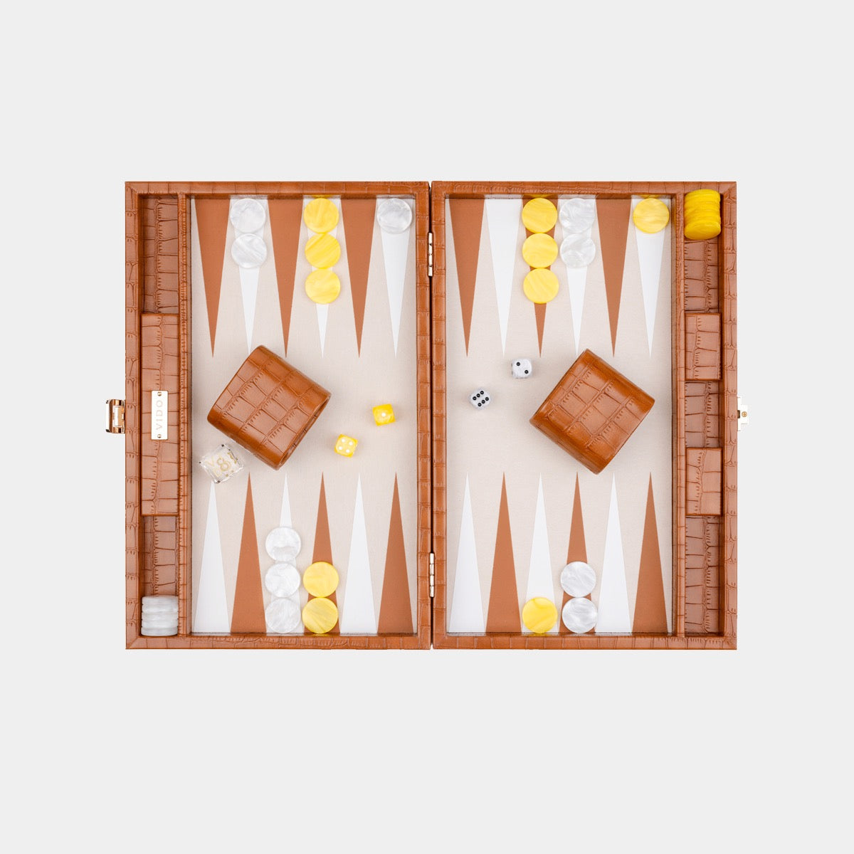 Chestnut Alligator Medium Backgammon