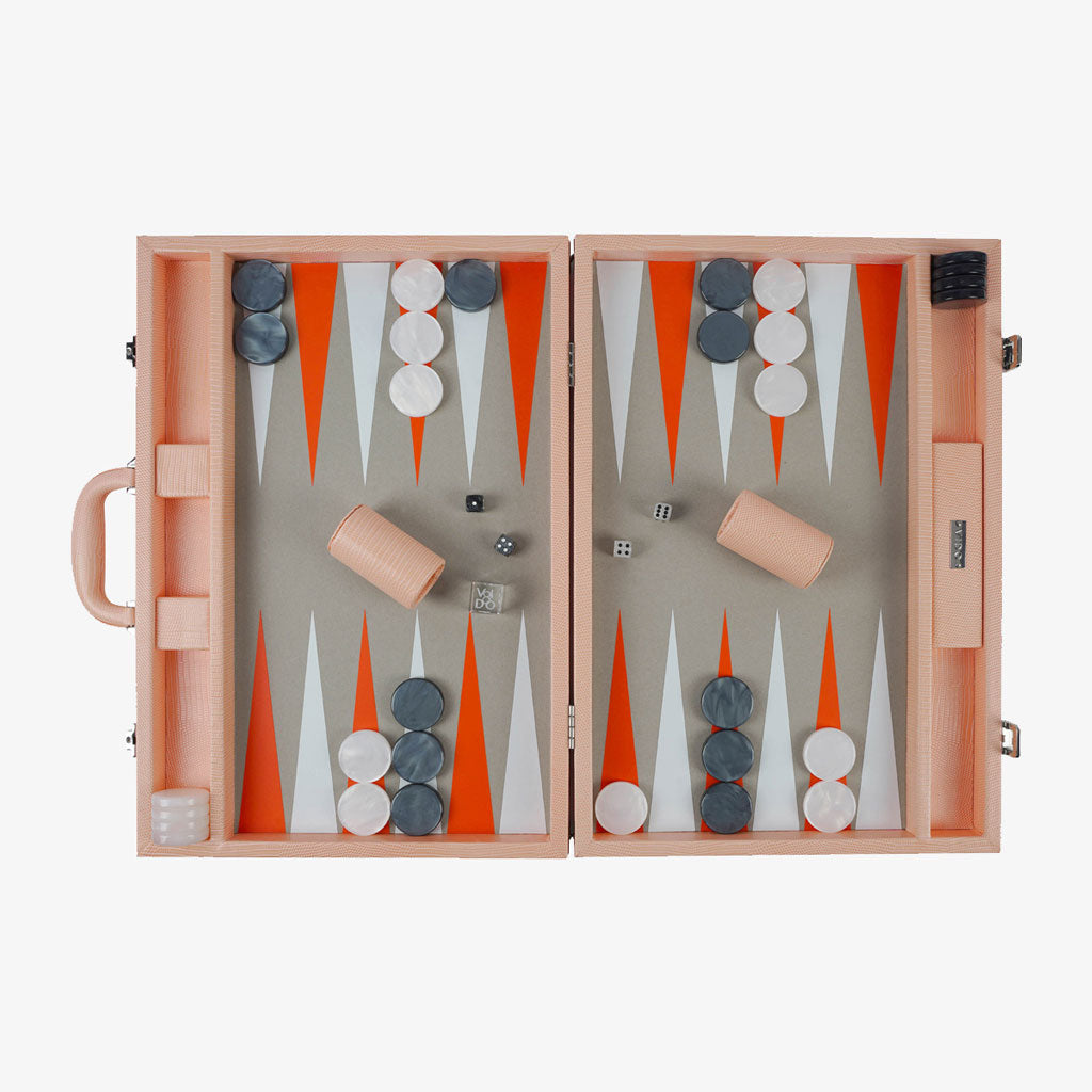 Apricot Lizard Large Backgammon