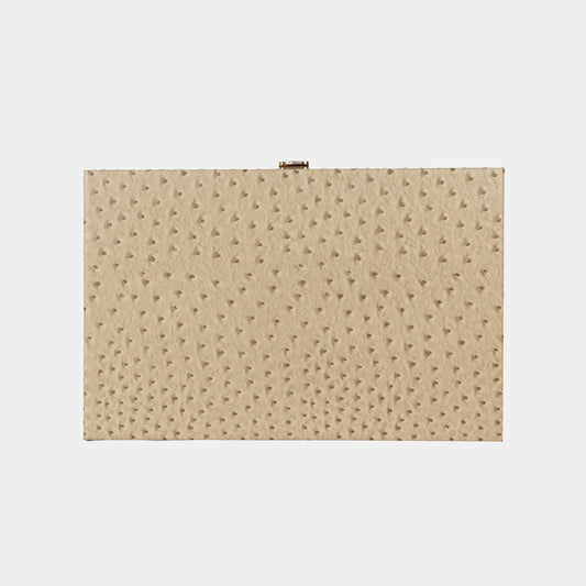 Beige Ostrich Medium Backgammon