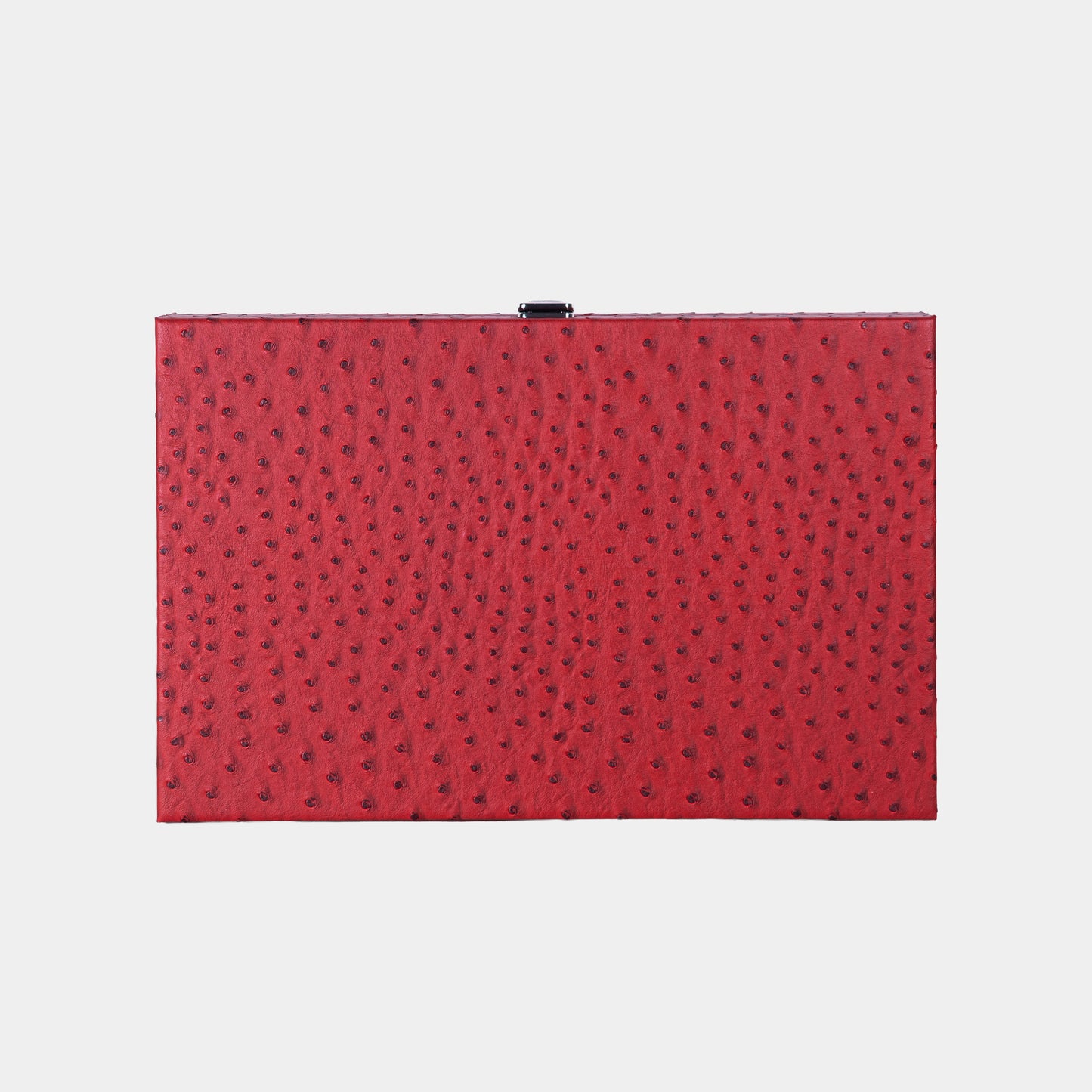 Red backgammon with ostrich pattern on a light gray background by VIDO
