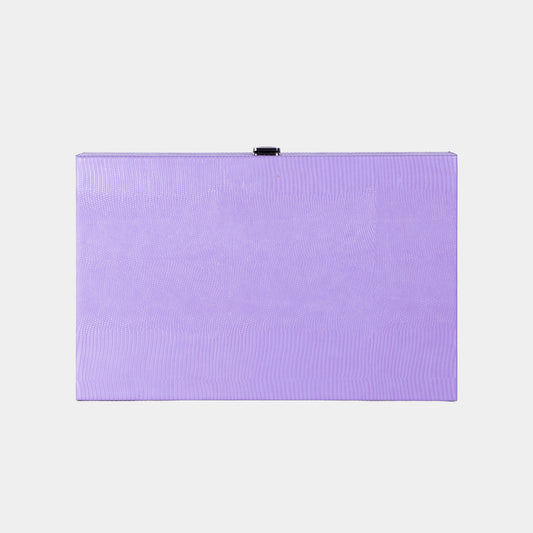 Purple backgammon lizard pattern on a light gray background by VIDO