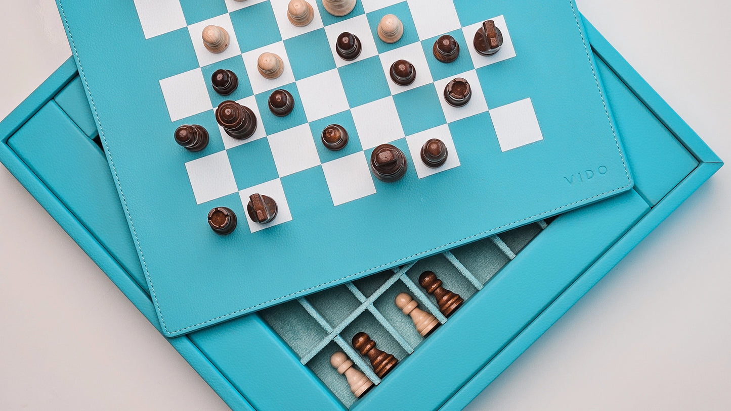 Turquoise Chess Set