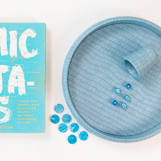 Blue Crocodile Dice Tray