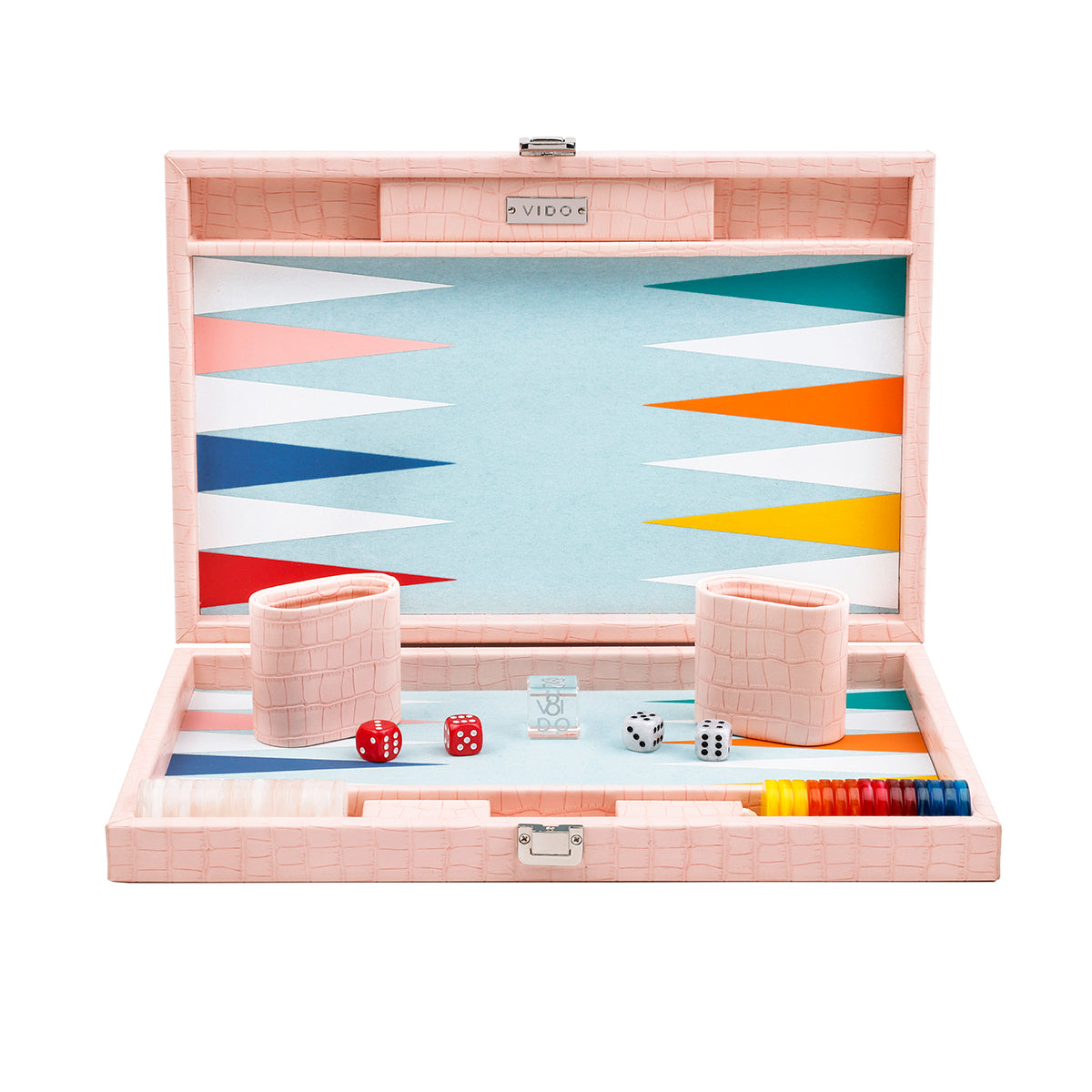 Pink Crocodile Medium Backgammon VIDO
