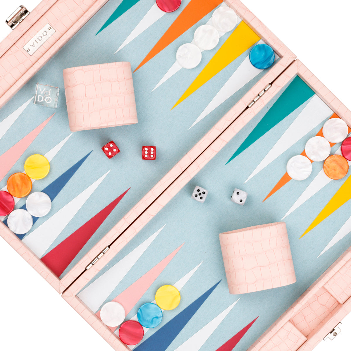 Pink Crocodile Medium Backgammon VIDO