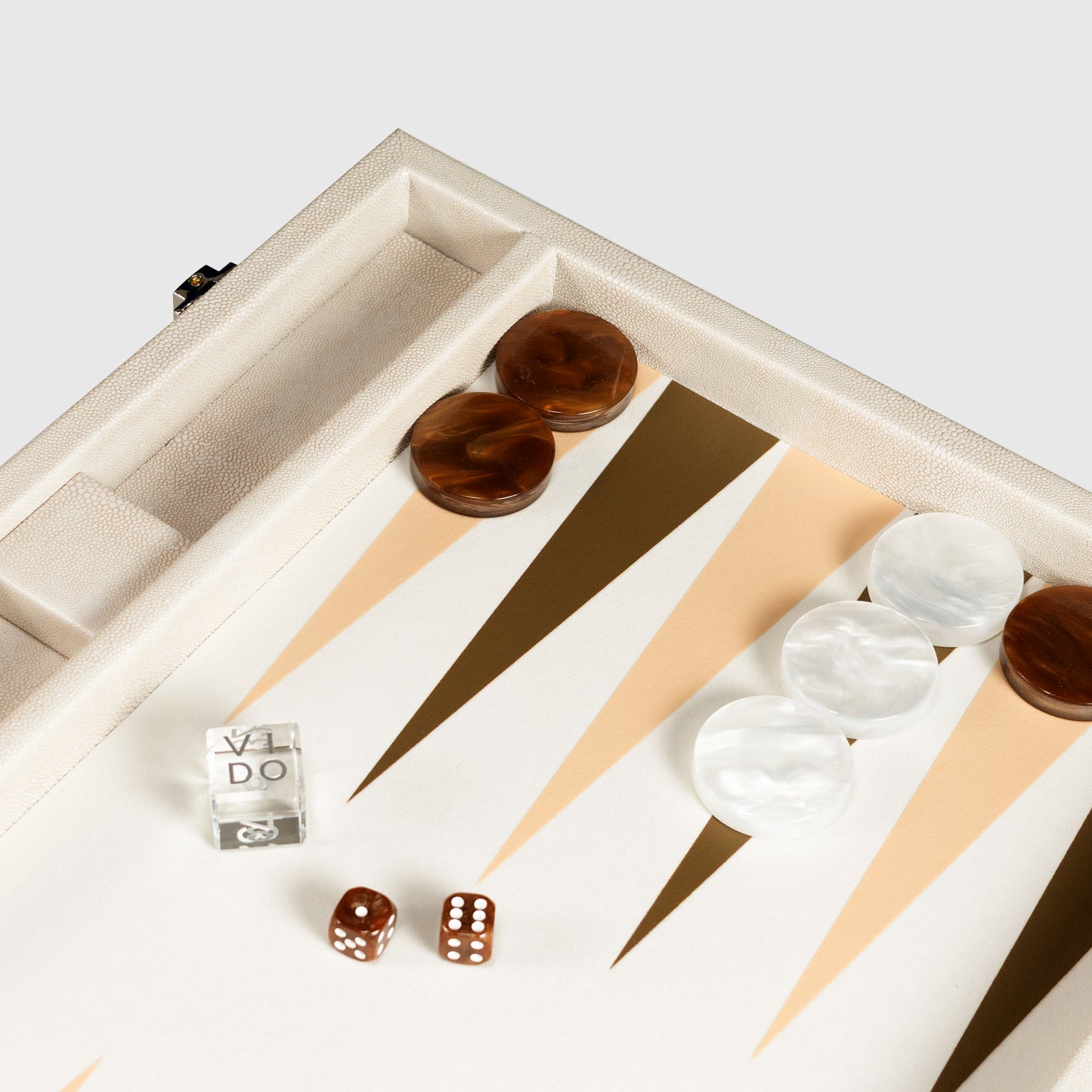 Beige Stingray Large Backgammon