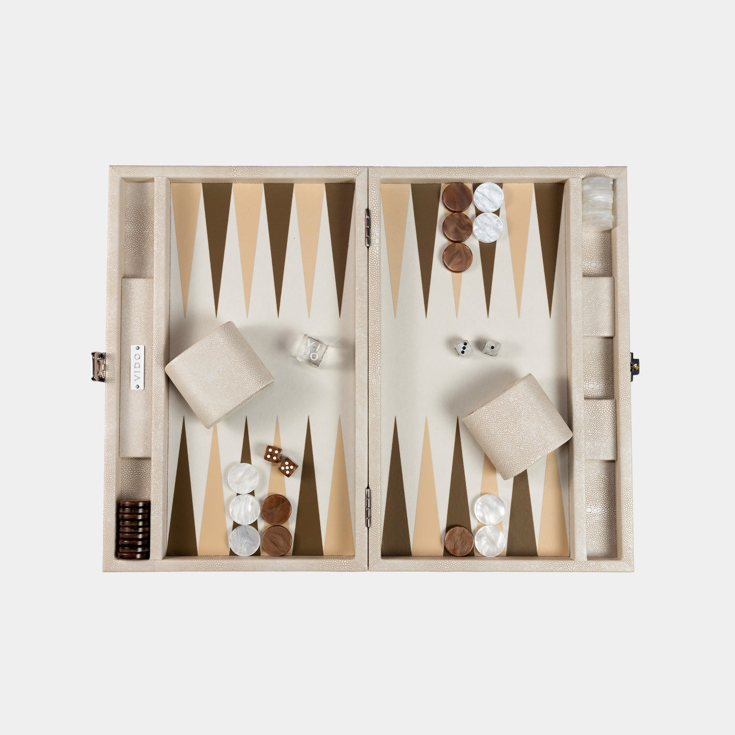 Beige Stingray Medium Backgammon