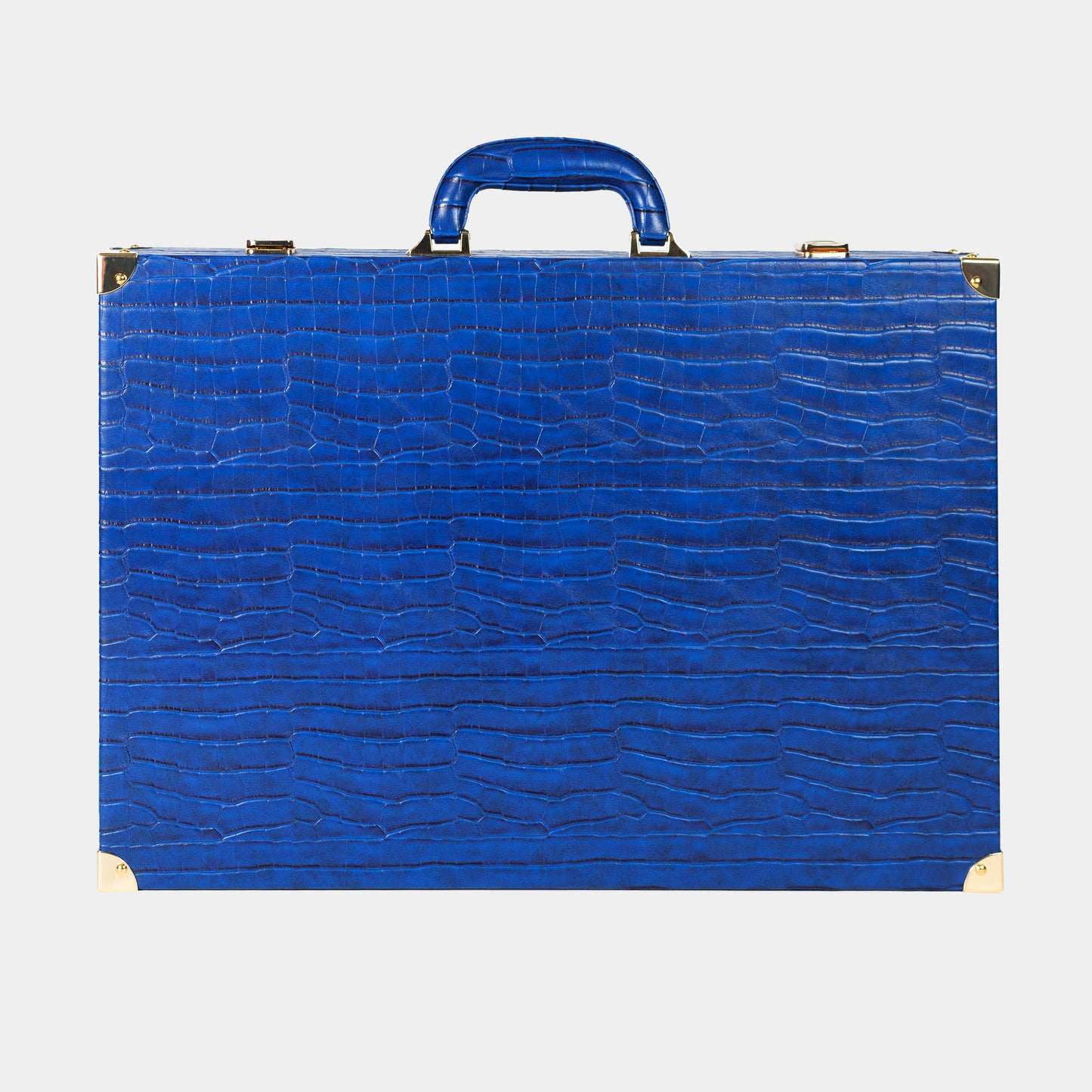 Navy-Blue Alligator Large Backgammon