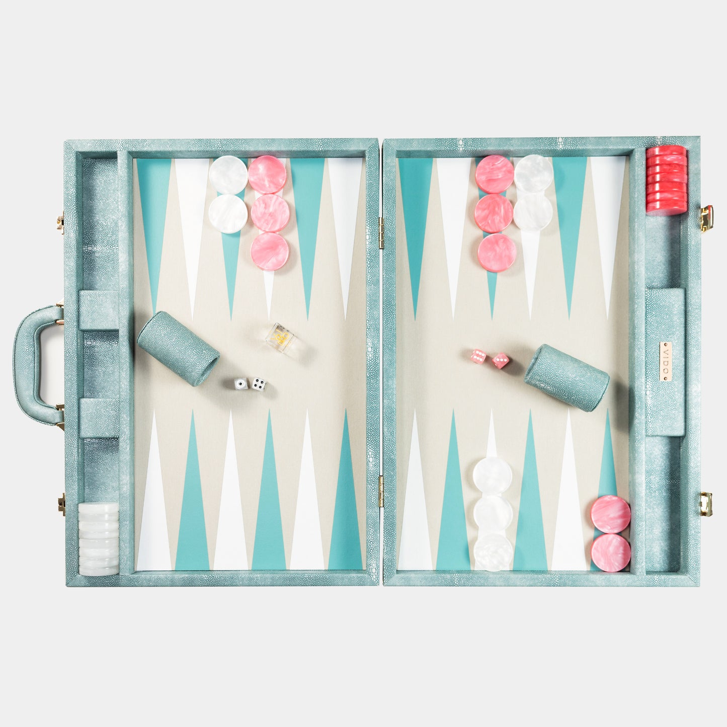 Ocean Green Stingray Large Backgammon