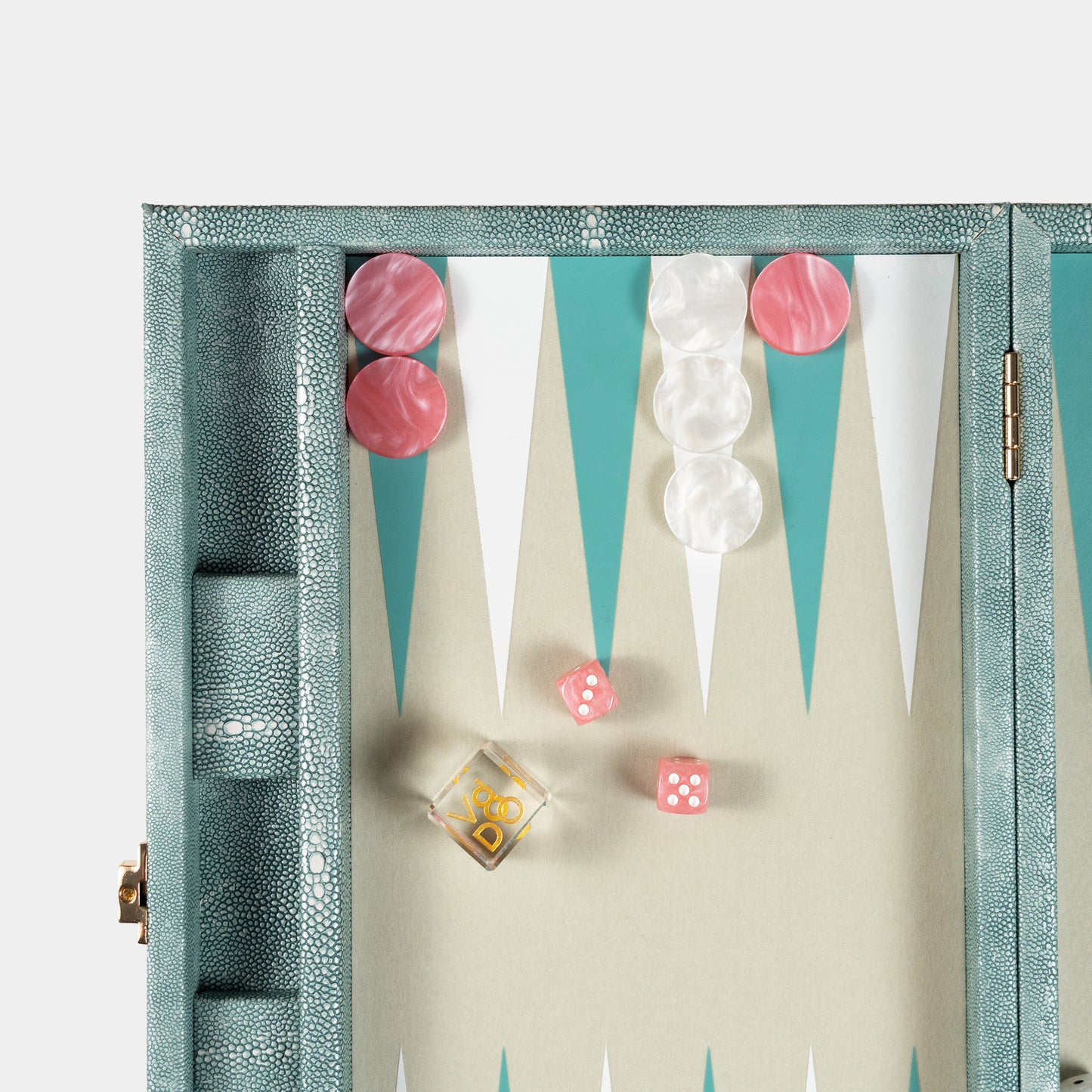 Ocean Green Stingray Medium Backgammon