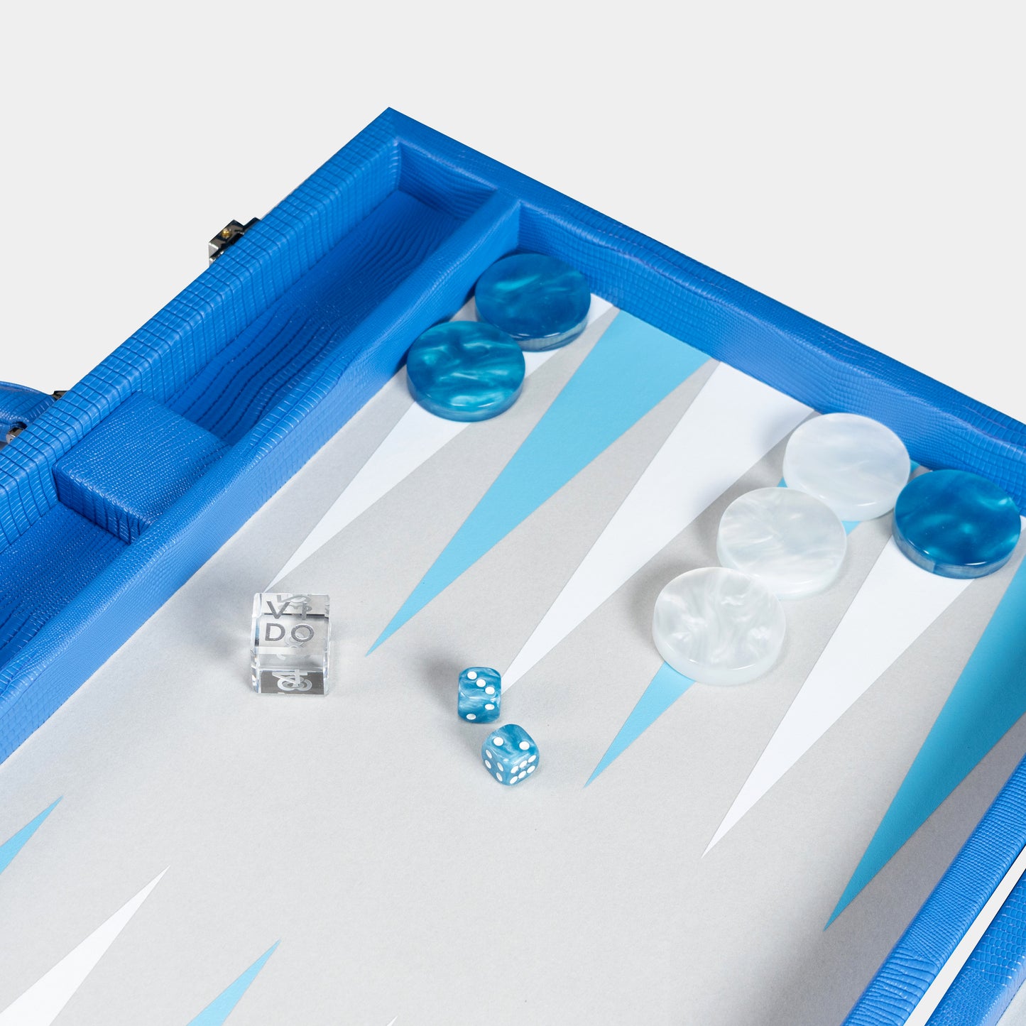 Royal Blue Lizard Large Backgammon