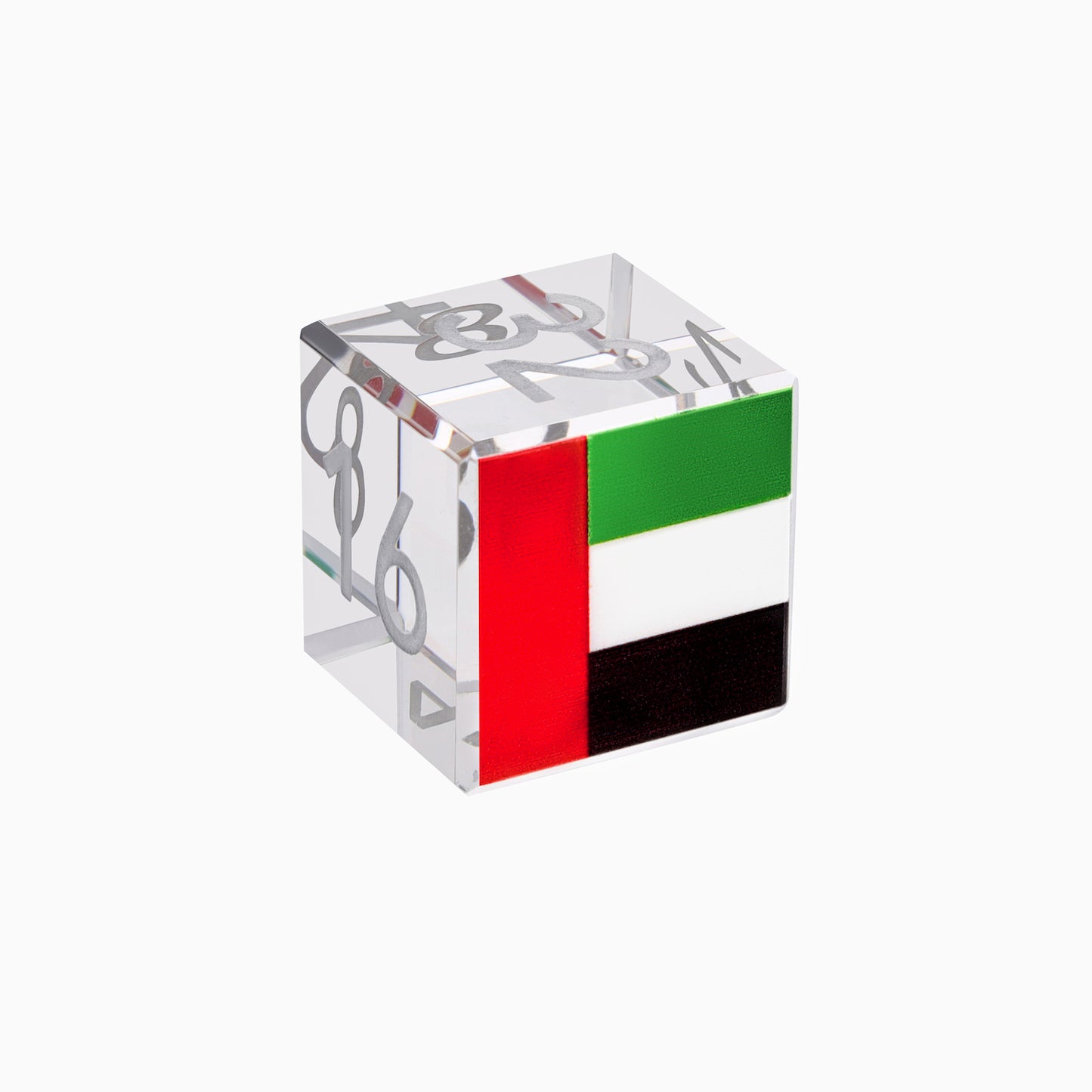 Crystal Doubling Cube - UAE Flag