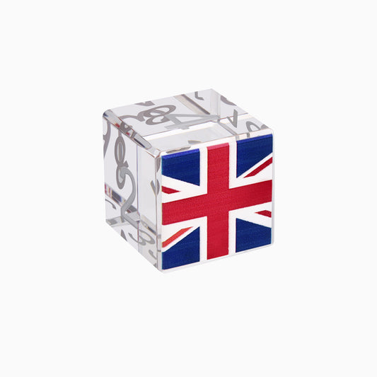Crystal Doubling Cube - UK Flag