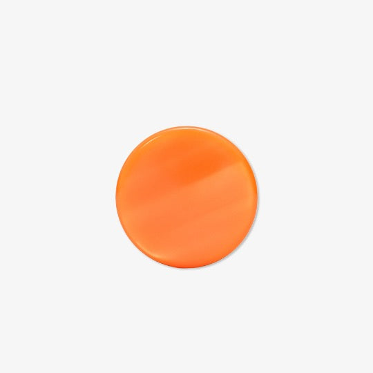 Backgammon Checker Stone Resin Mother-of-Pearl 29 mm Orange