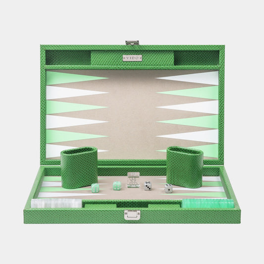 Jade Snake Medium Backgammon