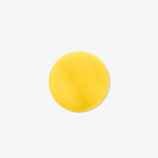 Backgammon Checker Stone Resin Mother-of-Pearl 29 mm Yellow